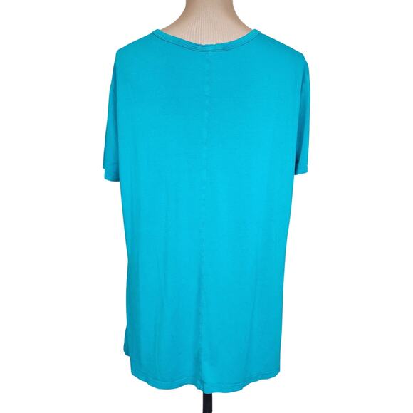 Fascination Teal Blue Tee Shirt - Picture 2 of 3